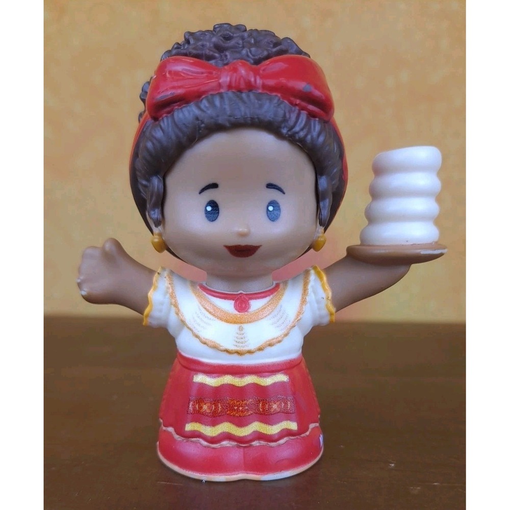 Fisher Price Little People Dolores Hispanic Woman Red Bow Encanto 2022